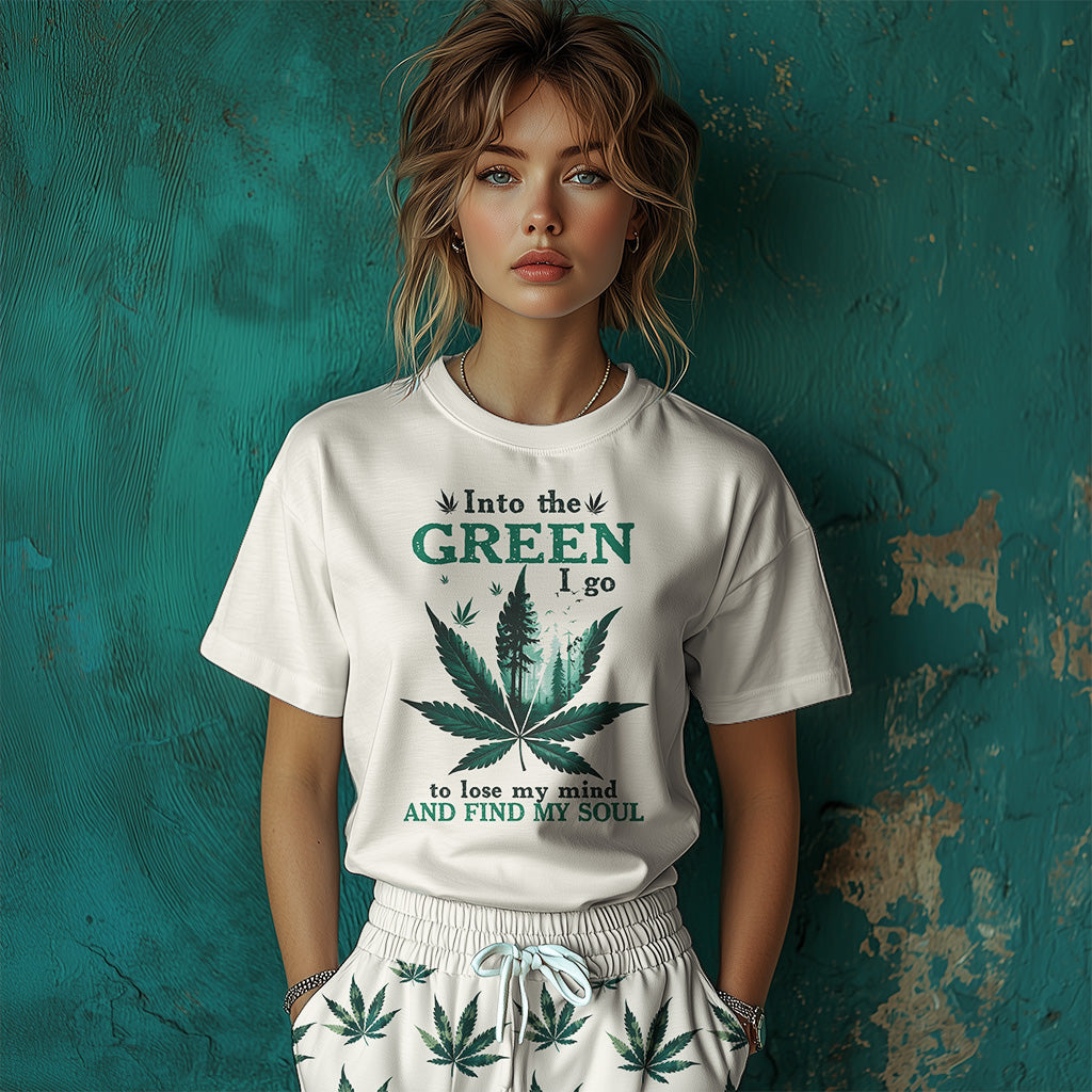 Into The Green I Go T-shirt And Pants Set
