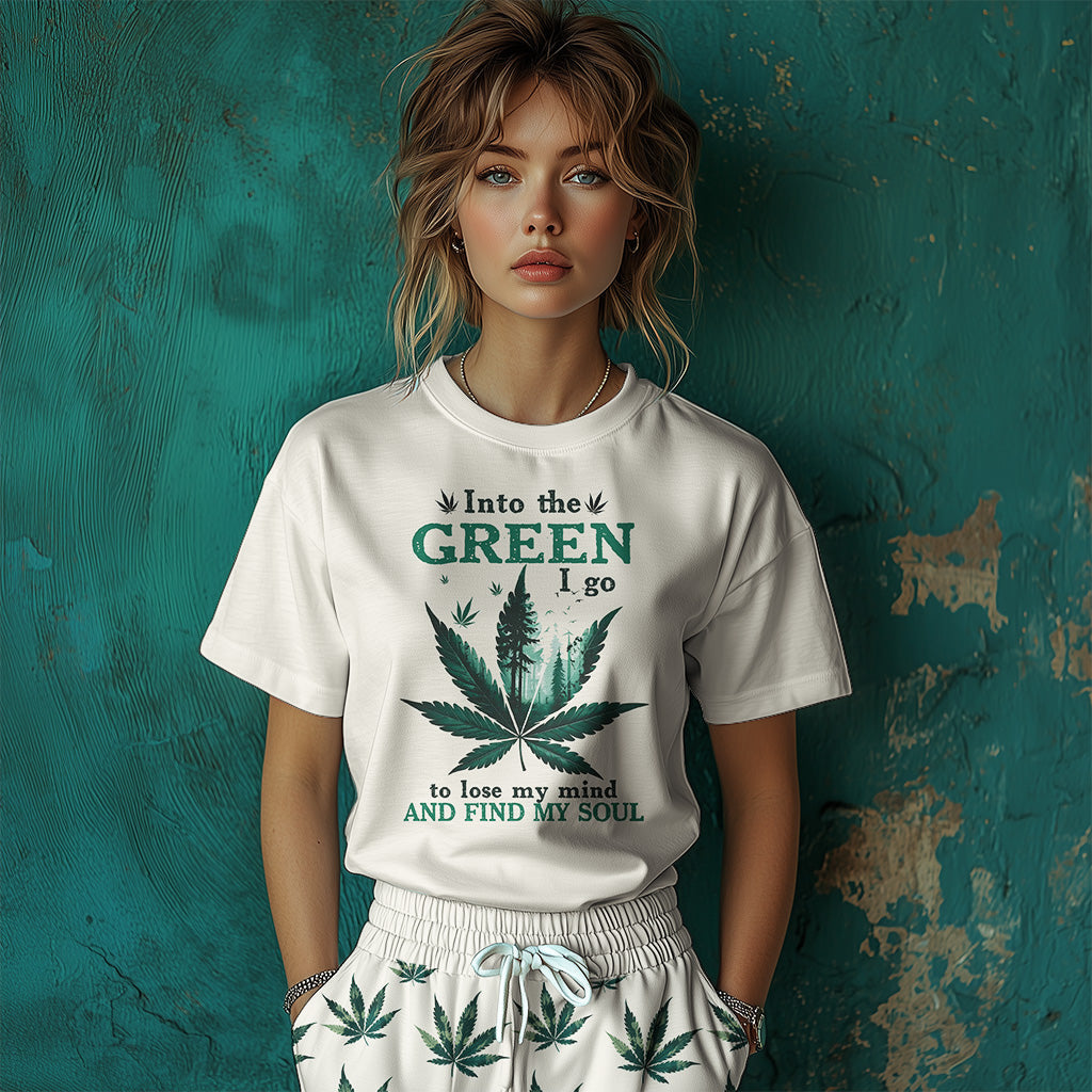 Into The Green I Go T-shirt And Pants Set
