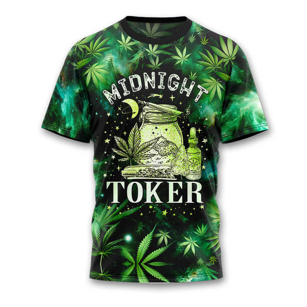 Midnight Toker Green Galaxy T-shirt And Pants Set (Mystery Tee Included)