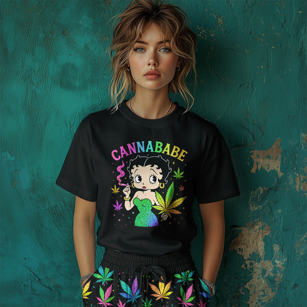 BB Cannababe SM053 T-shirt And Pants Set