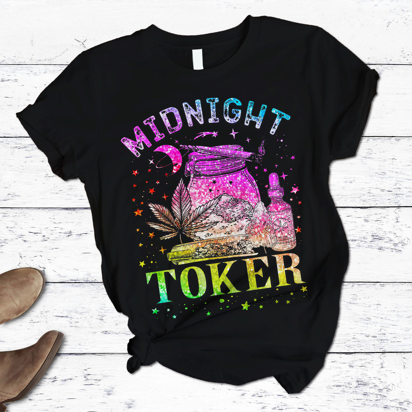 Midnight Toker Glitter T-shirt And Pants Set (Mystery Tee Included)