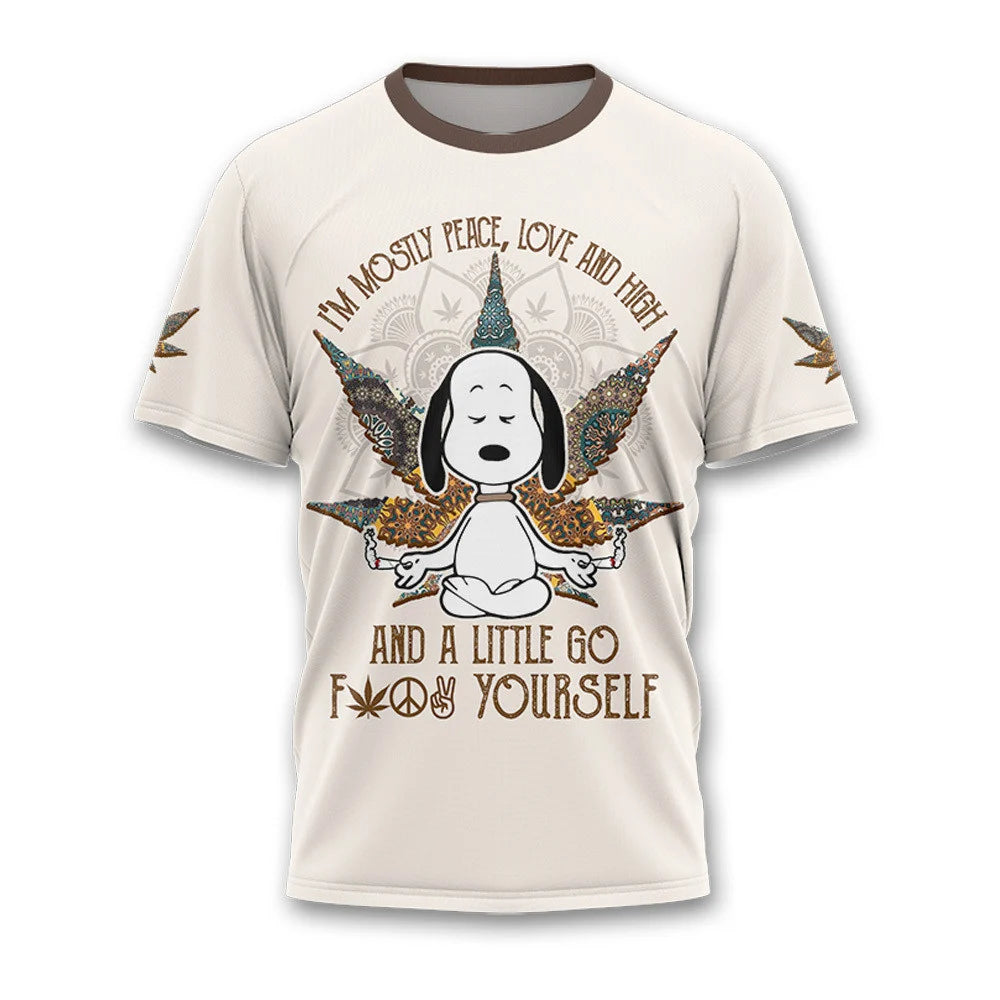 SNP Peace Love And High T-shirt And Pants Set